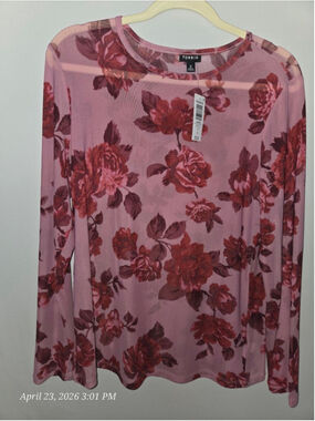 NWT Torrid Sheer Long Sleeve Top